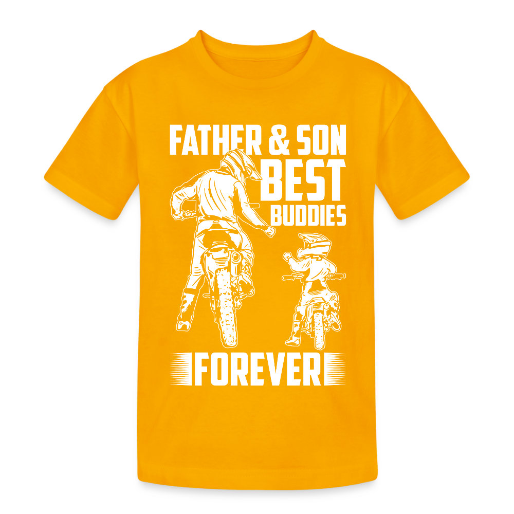 Lasten Heavy Cotton t-paita Father&Son Printillä - aurinko