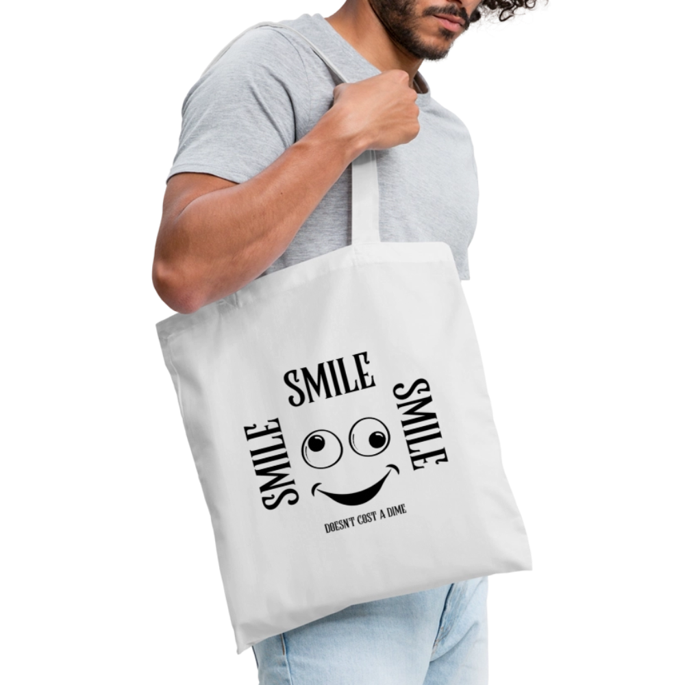 Kangaskassi Smile - valkoinen