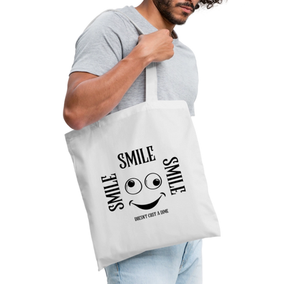 Kangaskassi Smile - valkoinen