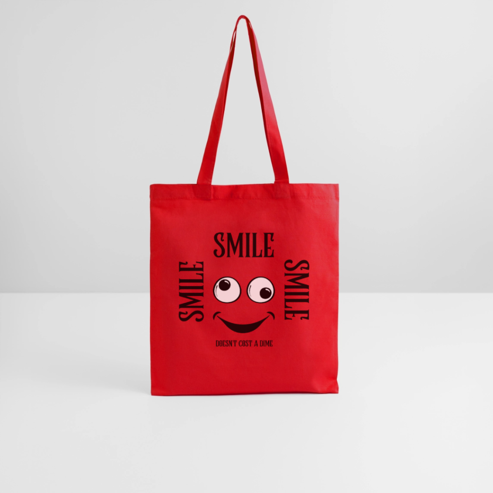 Kangaskassi Smile - punainen