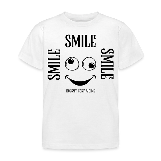 B&C Lasten T-Paita Smile 3-8-Vuotiaille - valkoinen