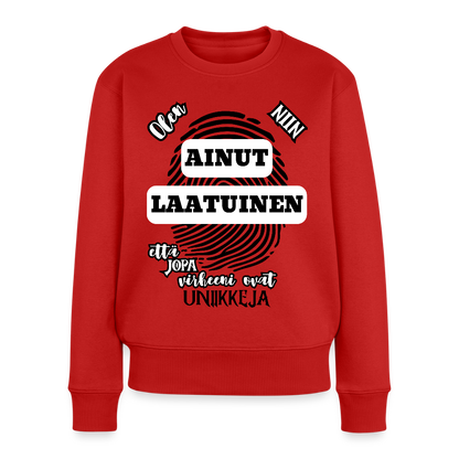 Naisten Premium collegepaita Ainutlaatuinen Vaaleat värit - punainen