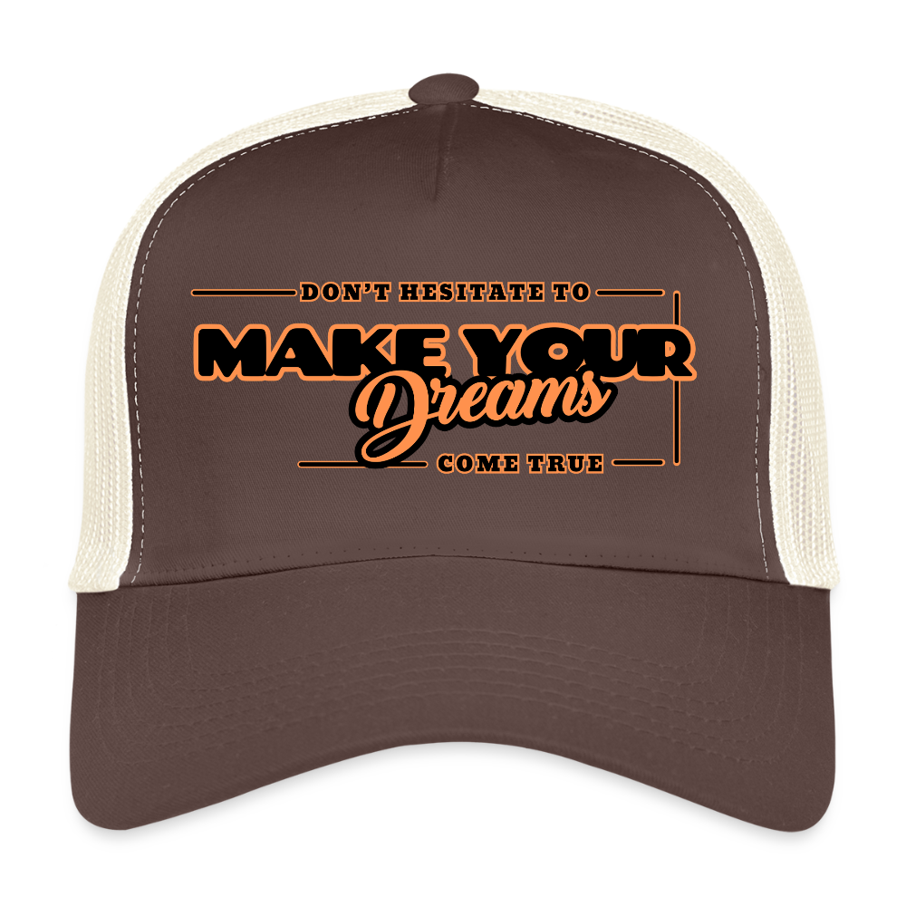 Trucker Lippis make your dreams come true - ruskea/beige