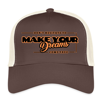 Trucker Lippis make your dreams come true - ruskea/beige