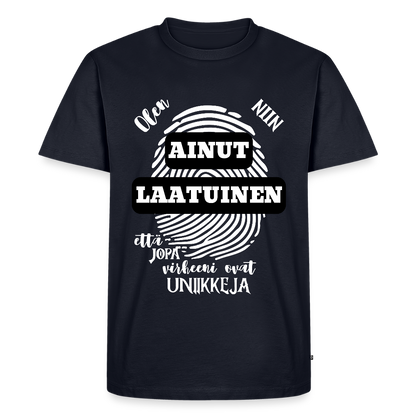 Miesten Premium T-paita Ainutlaatuinen - laivastonsininen