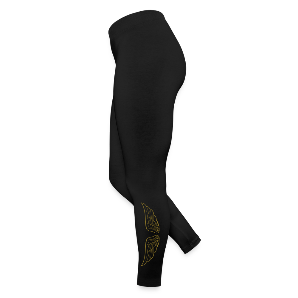 Naisten jerseyleggingsit Vapaus - musta