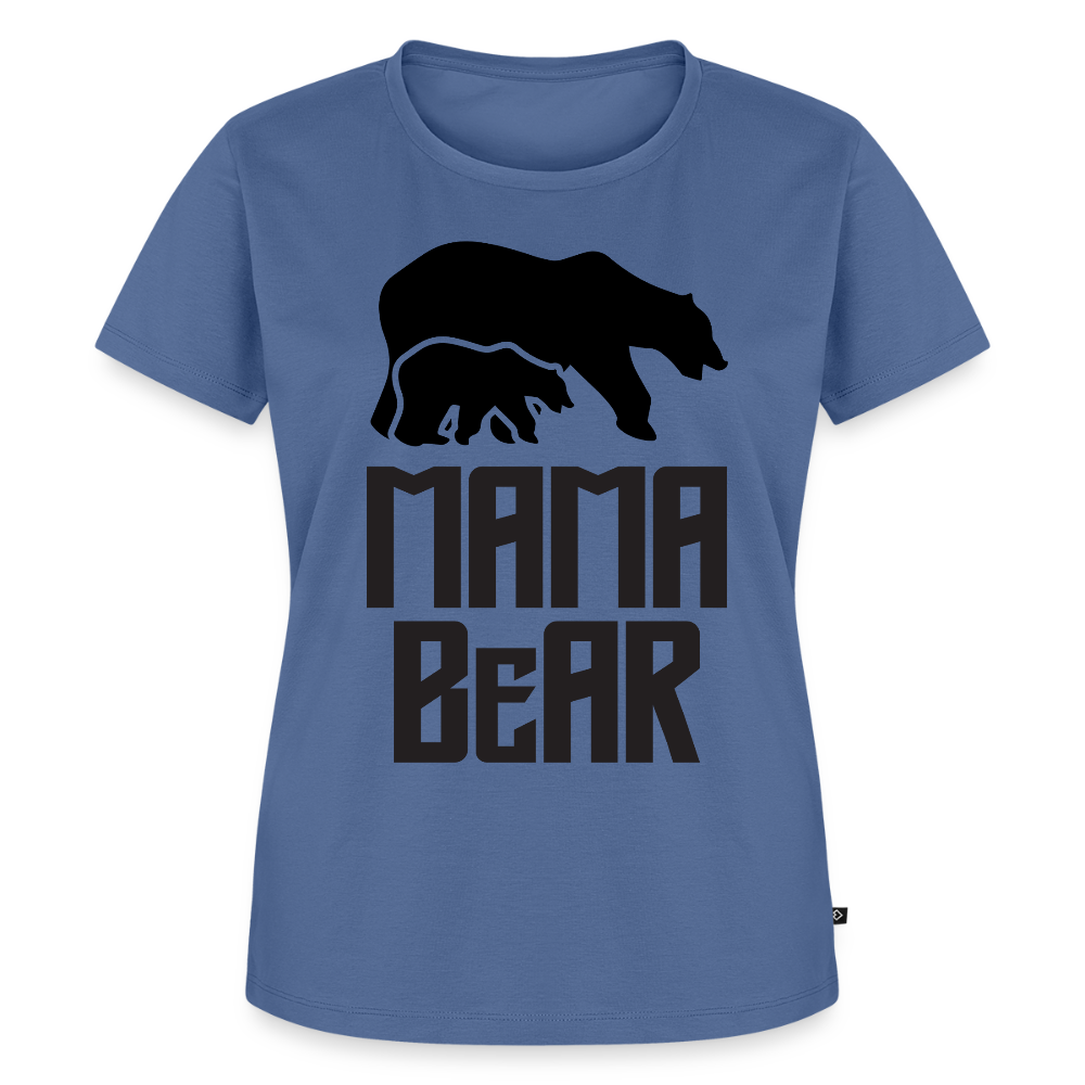 Naisten Spreadshirt Premium T-Paita MAMA BEAR Printillä - kyyhkynsininen