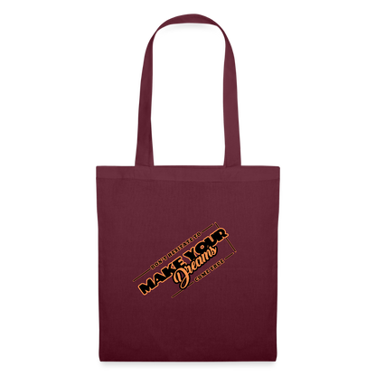 Kangaskassi make your dreams come true - burgundin punainen