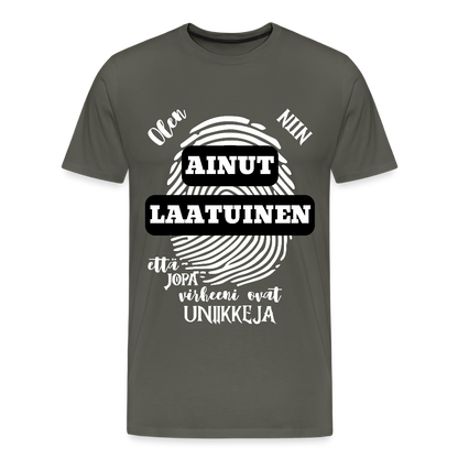 Miesten Premium T-paita Ainutlaatuinen - asfaltin