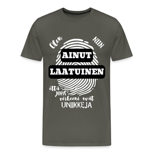 Miesten Premium T-paita Ainutlaatuinen - asfaltin