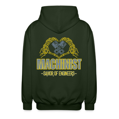 Unisex Vetoketjuhuppari Machinist 2 - metsänvihreä