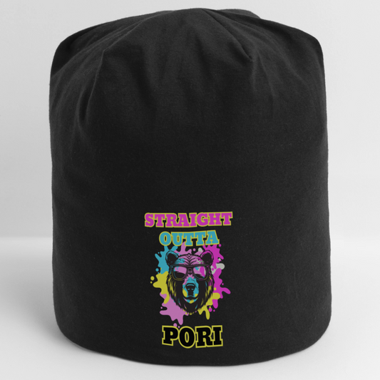 Jersey-pipo Straight Outta Pori Värikäs - musta