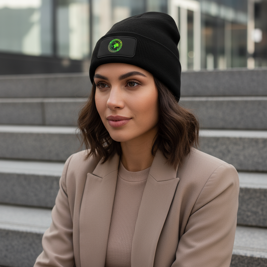 Patch-pipo kierrätysmateriaalista Planeetta Maa - musta