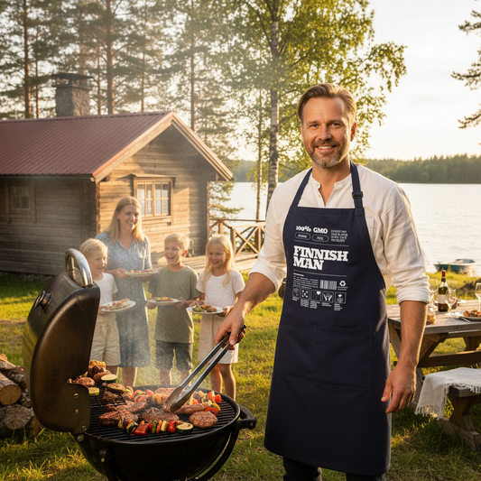 Esiliina Suomalaisen Miehen Pakkaus - laivasto sininen
