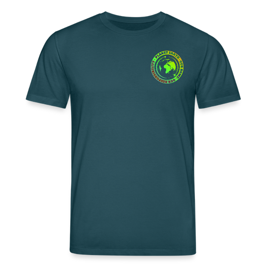 Unisex luomu t-paita Planeetta Maa - tumma petroli